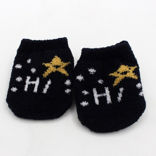 Detské roztomilé ponožky čierna 0-3 mesiace