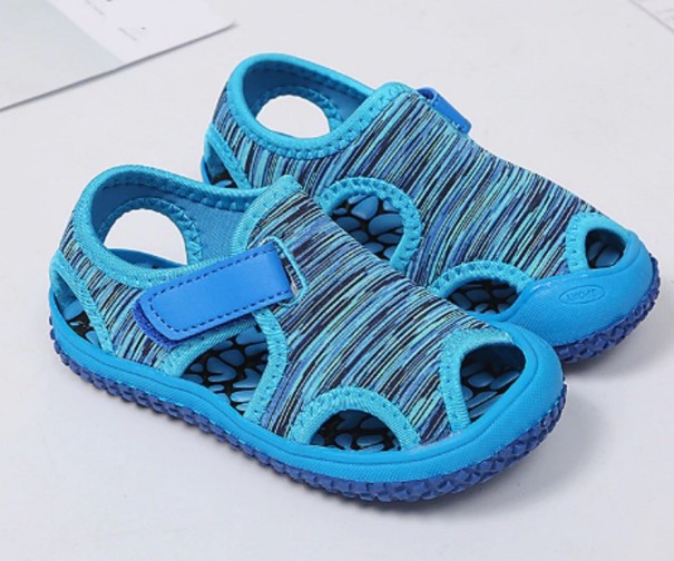 Dětské sandály na suchý zip modrá 21