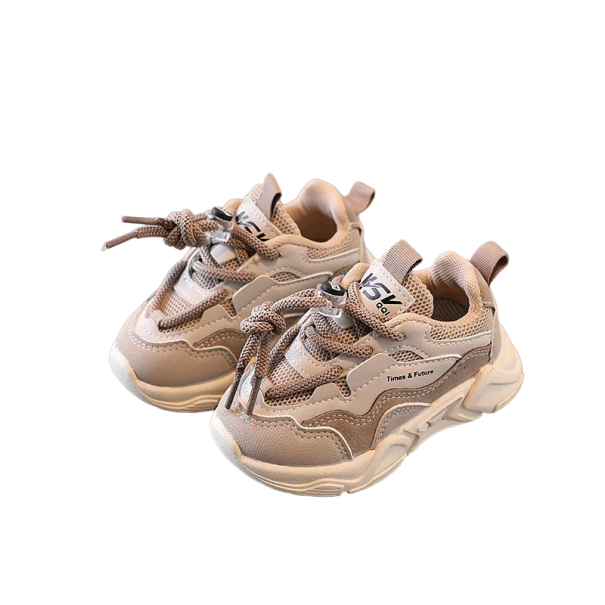 Dětské sportovní boty Prodyšné UNISEX tenisky Dívčí outdoorová obuv Chlapecké tenisky na jaro khaki 22