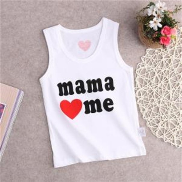 Dětské tílko PAPA LOVES ME, MAMA LOVES ME 3 MAMA LOVES ME