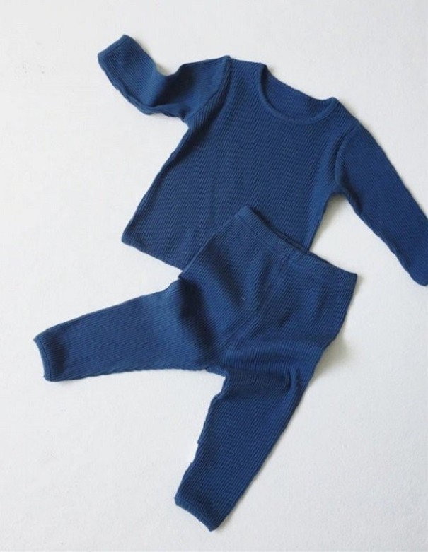 Detské tričko a nohavice L1395 tmavo modrá 5