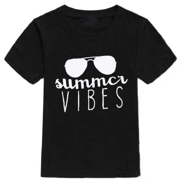 Dětské tričko B1442 černá 2 E