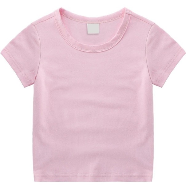Detské tričko B1444 svetlo ružová 3