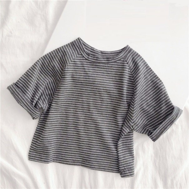 Detské tričko B1549 tmavo sivá 2