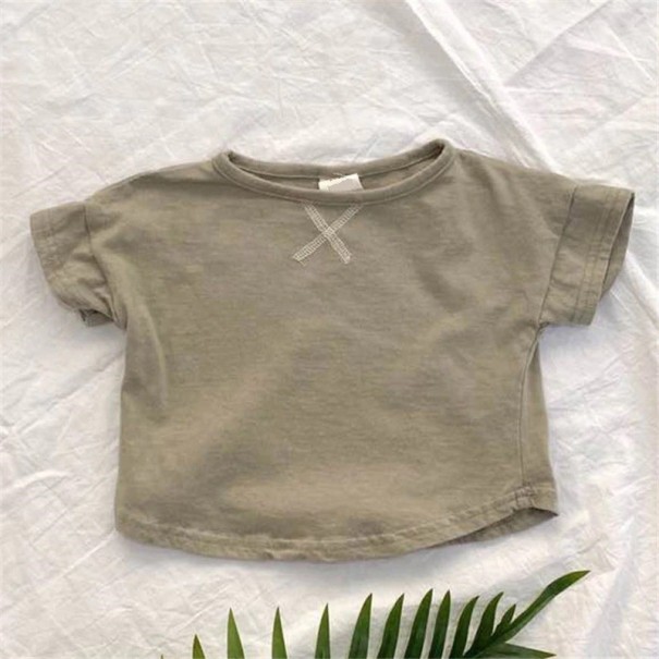 Dětské tričko B1573 armádní zelená 2