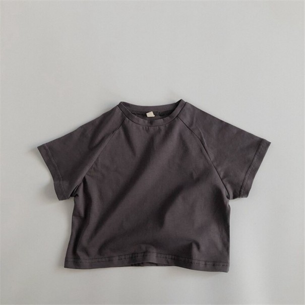 Detské tričko B1646 tmavo sivá 5