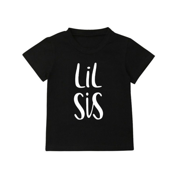 Dětské tričko pro sourozence černá 12 C
