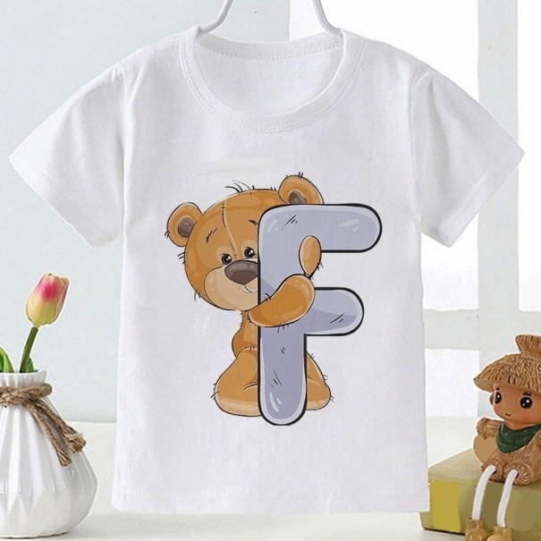 Detské tričko s písmenom 8 F