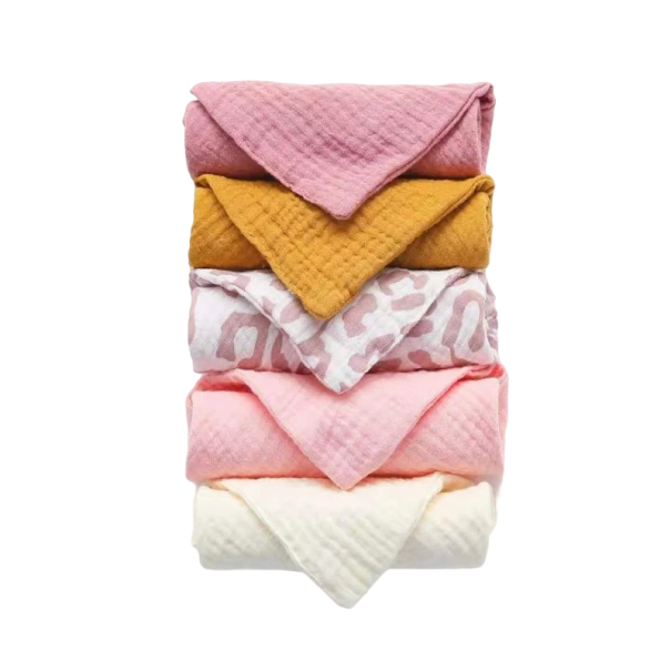 Detské umývacie žinky Bavlnené detské uteráky na tvár Sada žiniek 5 ks 23 x 23 cm 20