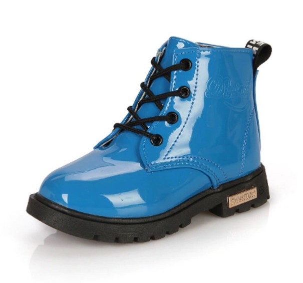 Detské zimné kotníkové topánky A1552 modrá 33,5