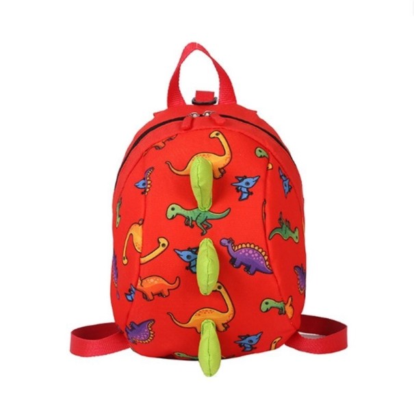 Detský batoh s dinosaurami červená
