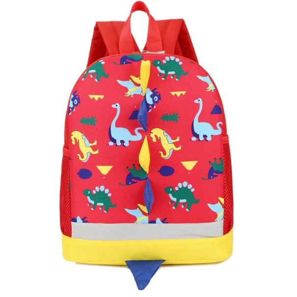 Dětský batoh s dinosaury E1199 červená
