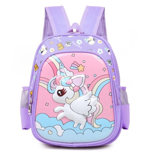 Detský batoh s jednorožcom E1240 svetlo fialová