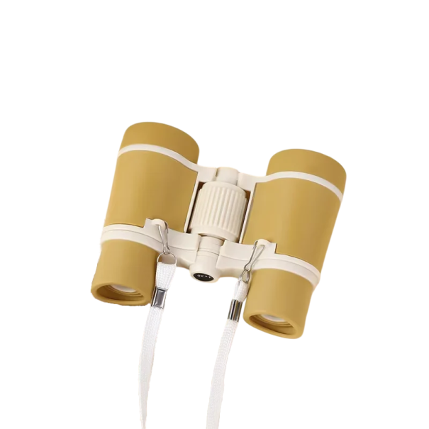 Dětský dalekohled 30mm Objektiv Kompaktní dalekohled pro děti 11 x 8,8 x 4 cm Outdoor hračka Pozorování přírody Vzdělávací pomůcka žlutá