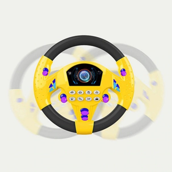 Dětský hrací volant žlutá