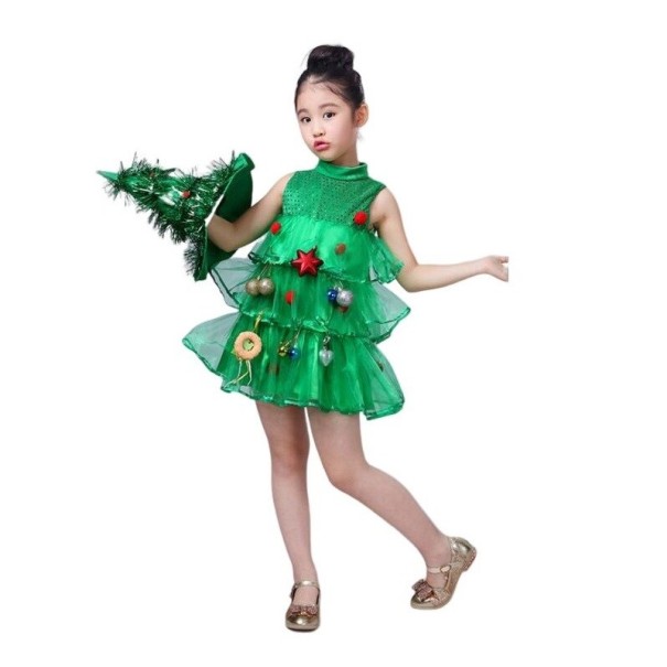 Detský kostým vianočný stromček 10-12 rokov