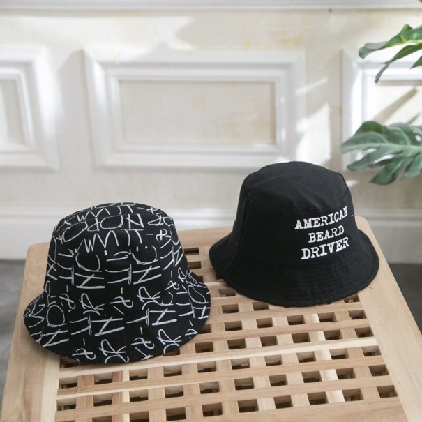 Detský obojstranný klobúk čierna