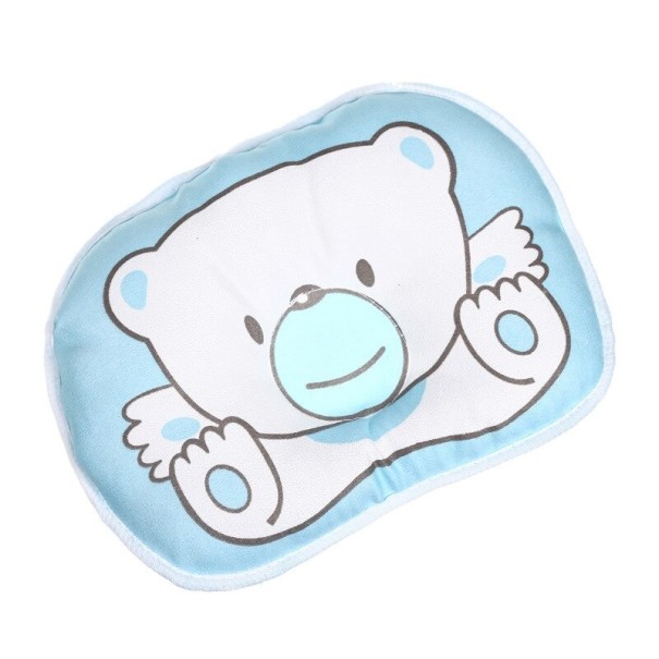 Dětský polštářek s medvídkem světle modrá