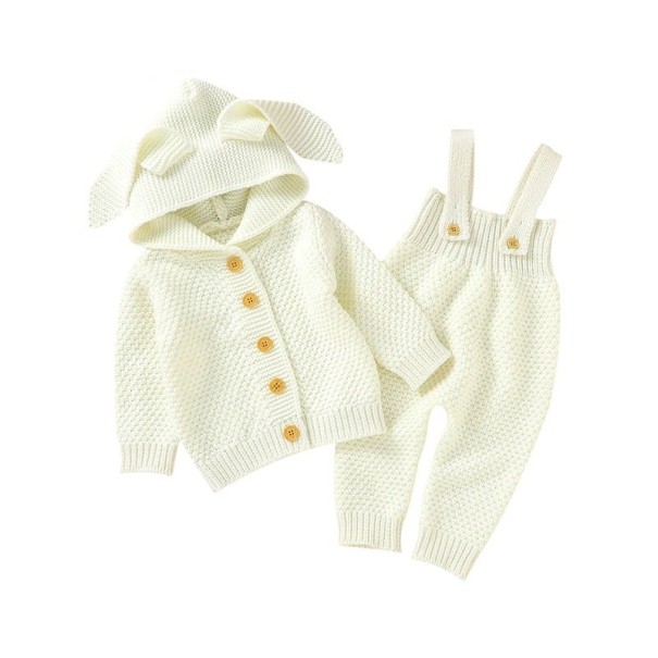 Detský sveter a nohavice C1106 biela 3-6 mesiacov