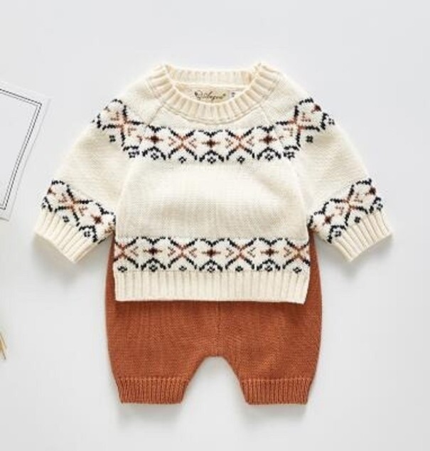Dětský svetr a kalhoty L1173 3-6 měsíců