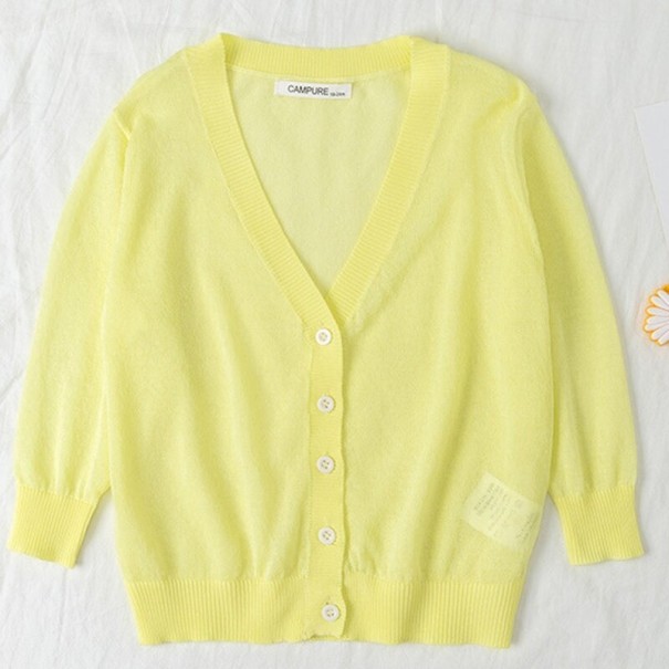 Dětský svetr L670 žlutá 18-24 měsíců