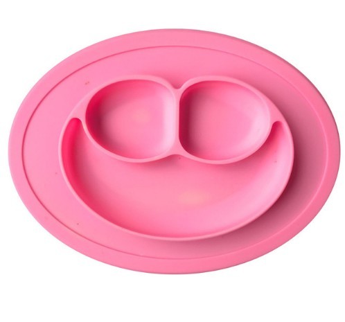 Dětský talířek na jídlo růžová Dětský talířek na jídlo růžová