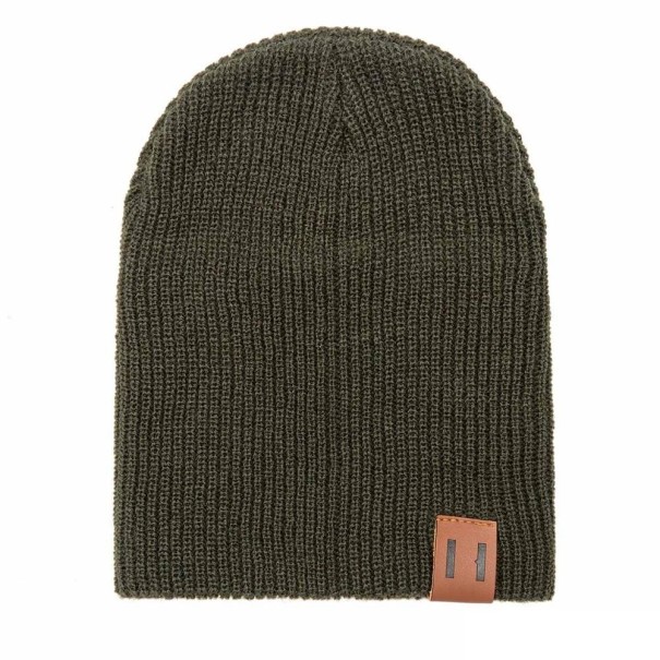 Detský zimný kulich armádny zelená