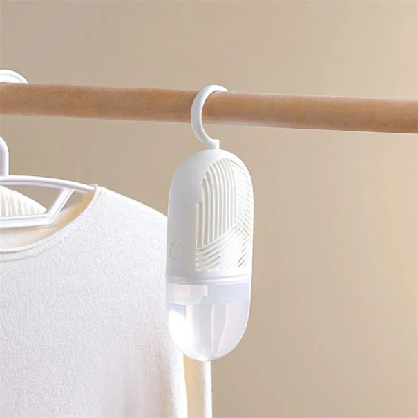 Deumidificatore da appendere 22 x 8 cm Scatola colorata con ricarica sostituibile e serbatoio per l'acqua Contro l'umidità e gli odori Senza elettricità bianco