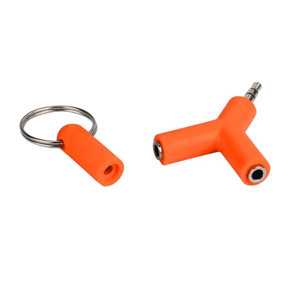Διαχωριστής 3,5mm jack A1342 πορτοκαλί