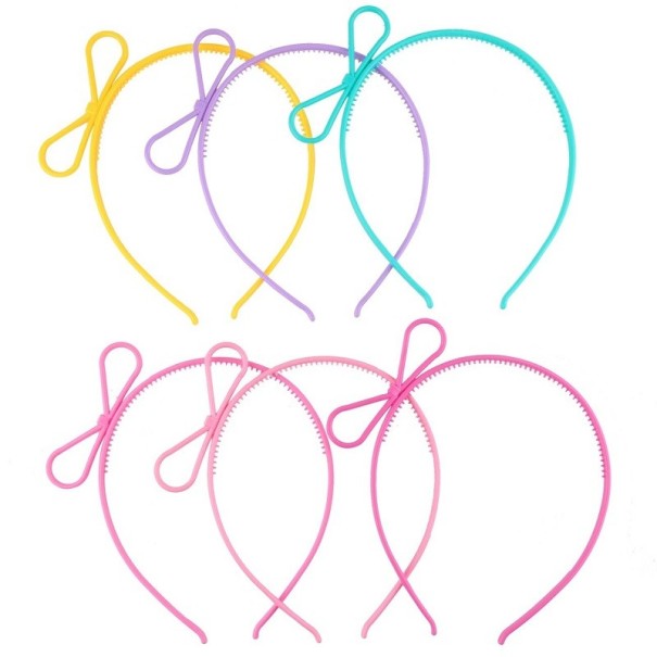 Diadema de fiesta luminosa con lazo 6 uds. 1