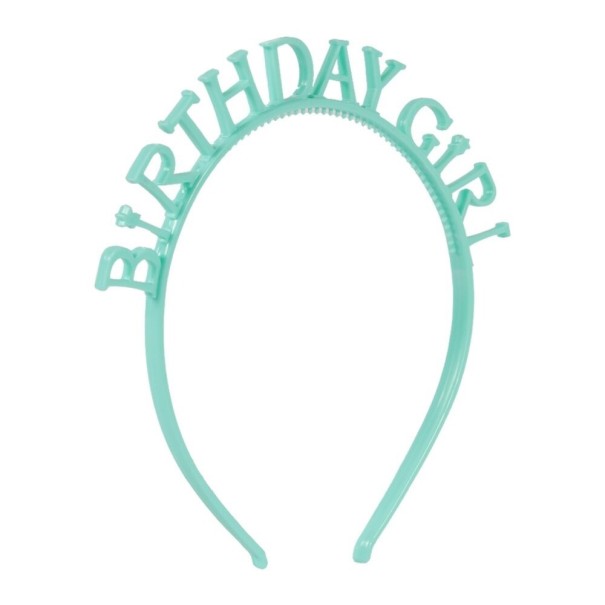 Diadème lumineux ANNIVERSAIRE FILLE 2 pcs turquoise
