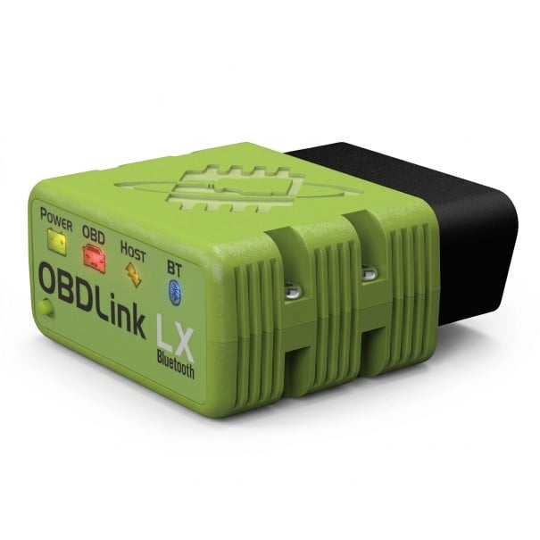 Diagnostický adaptér do auta OBD-II LX s Bluetooth 3.0 kompatibilný s ELM327 a všetkými protokolmi OBD-II zelený pre Windows a Android 1