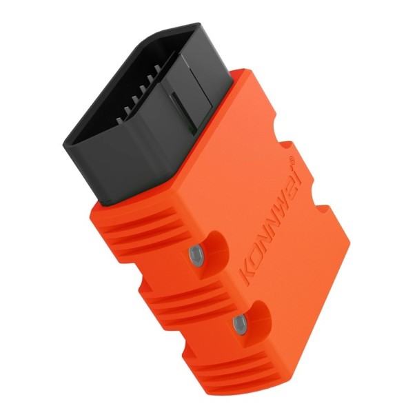 Diagnostický autoadaptér Konnwei KW902 OBD2 skener Bluetooth 5,2 pro mazání chybových kódů motoru a kontrolu baterie pro iOS a Android oranžová