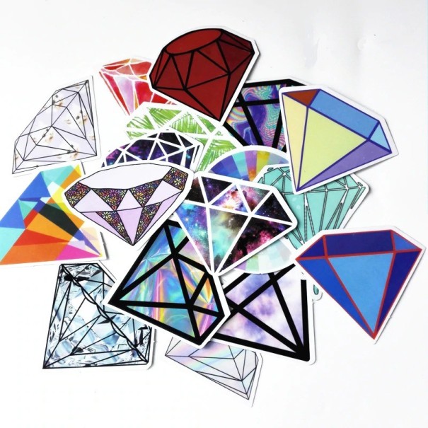 Diamantklistermärken 18 st 1