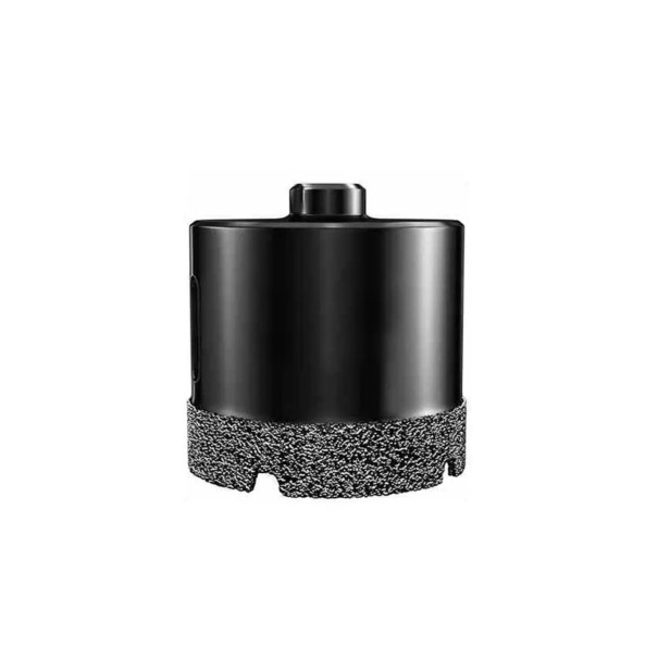 Diamantová vrtací korunka 70 mm se závitem M10 Pro úhlovou brusku Pájený diamant Černá Suché vrtání do dlažby mramoru žuly a skla 1