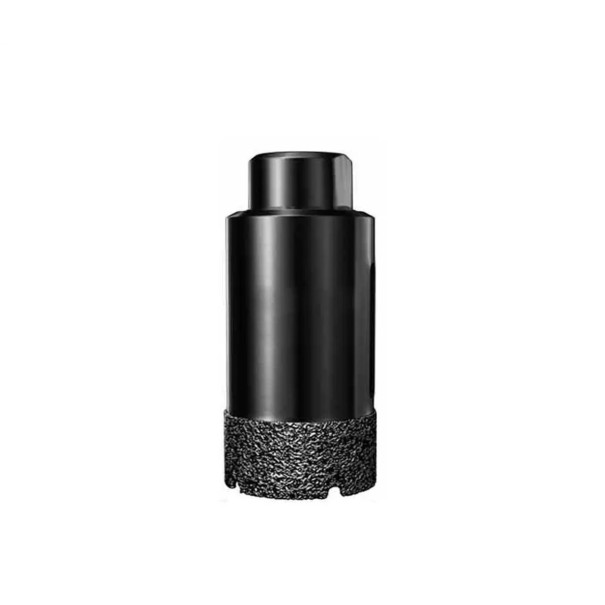 Diamantová vrtacia korunka 30 mm so závitom M10 pre uhlovú brúsku Pájený diamant Čierna Suché vŕtanie do dlažby mramoru žuly a skla 1