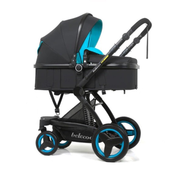 Diepe kinderwagen - Adriana blauw