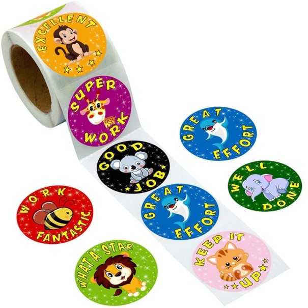 Dierenstickers 500 stuks A1752 1