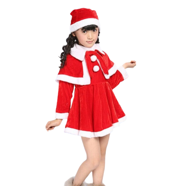 Dievčenská kostým pani Clausová 5-7 rokov