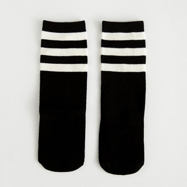 Dievčenské čierno-biele ponožky 1-3 roky 5