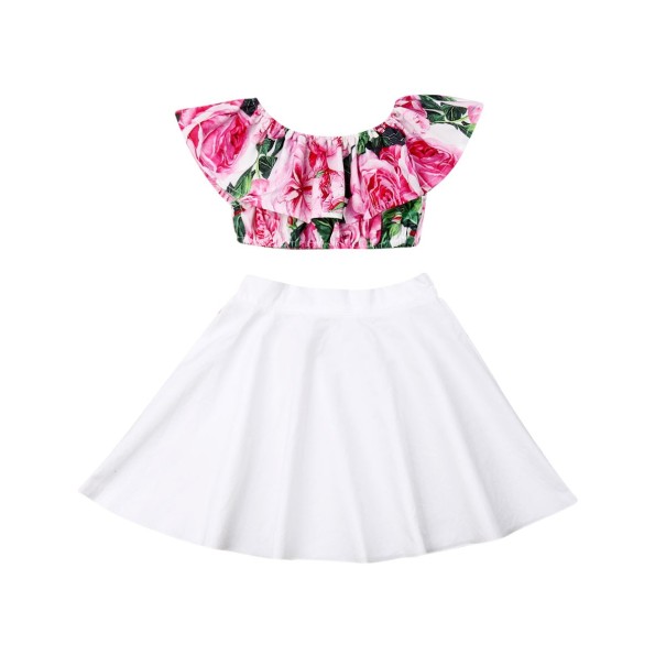Dievčenské crop top a sukňa L1320 5