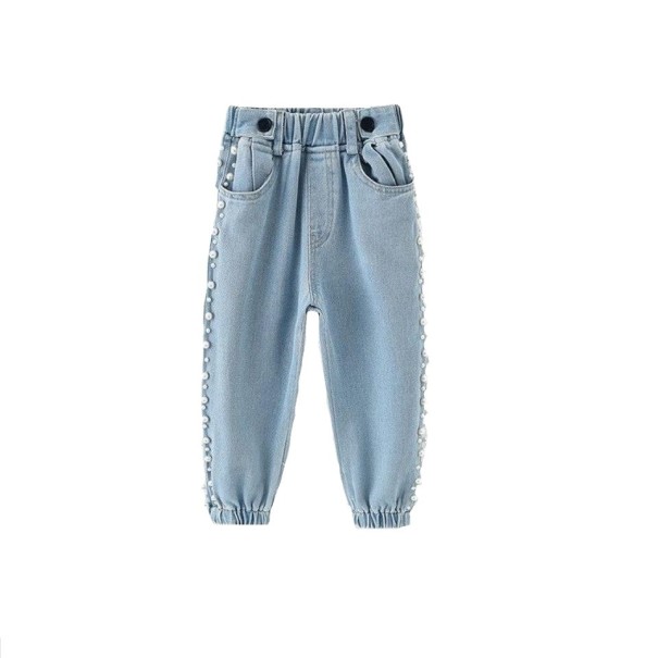 Dievčenské džínsy L2116 8
