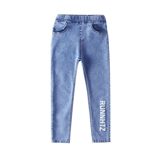 Dievčenské džínsy L2163 modrá 13