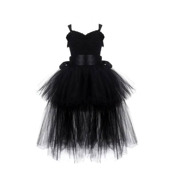 Dievčenské plesové šaty N96 čierna 2