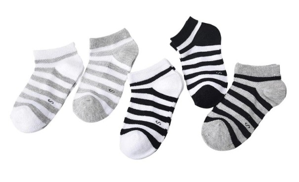 Dievčenské pruhované ponožky - 5 párov 10-12 rokov