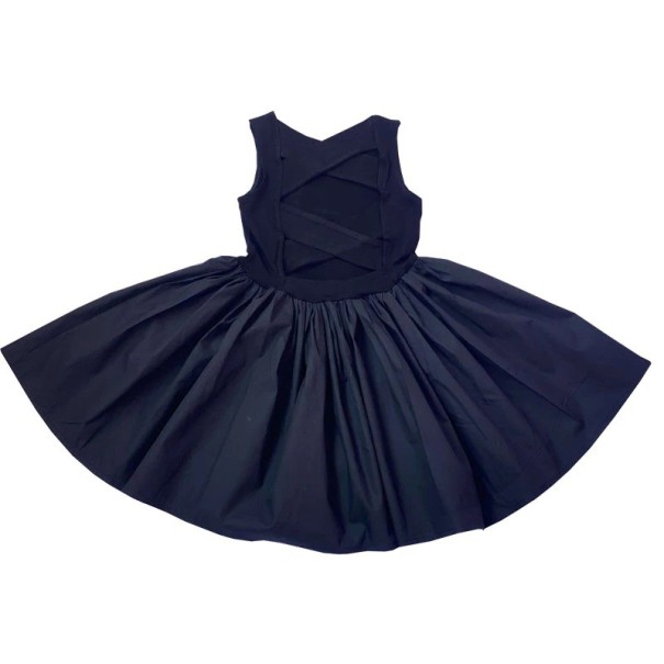 Dievčenské šaty N110 čierna 5
