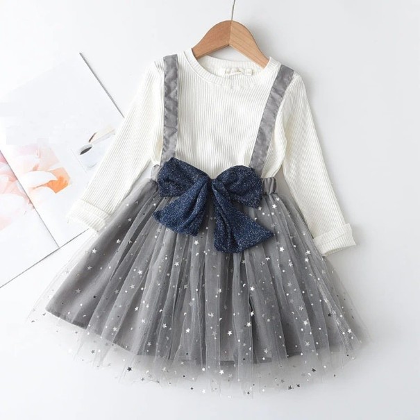 Dievčenské šaty N156 sivá 6