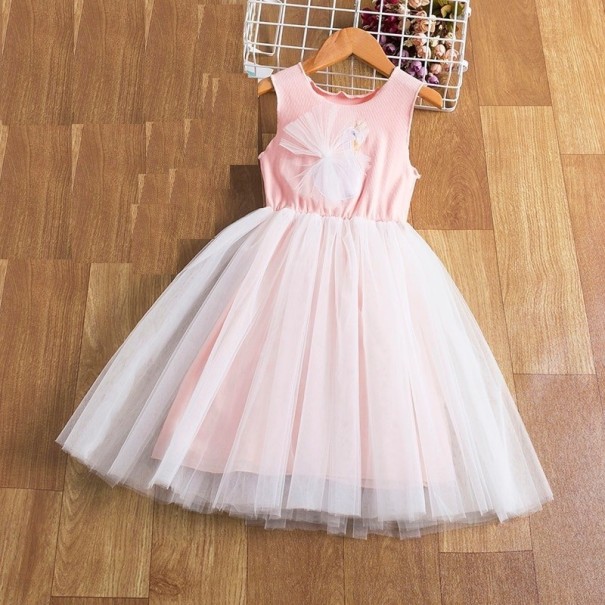 Dievčenské šaty N235 ružová 5