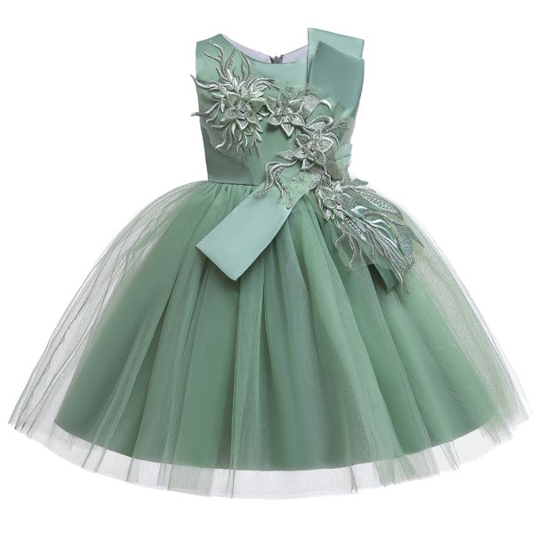 Dievčenské šaty N554 svetlo zelená 4