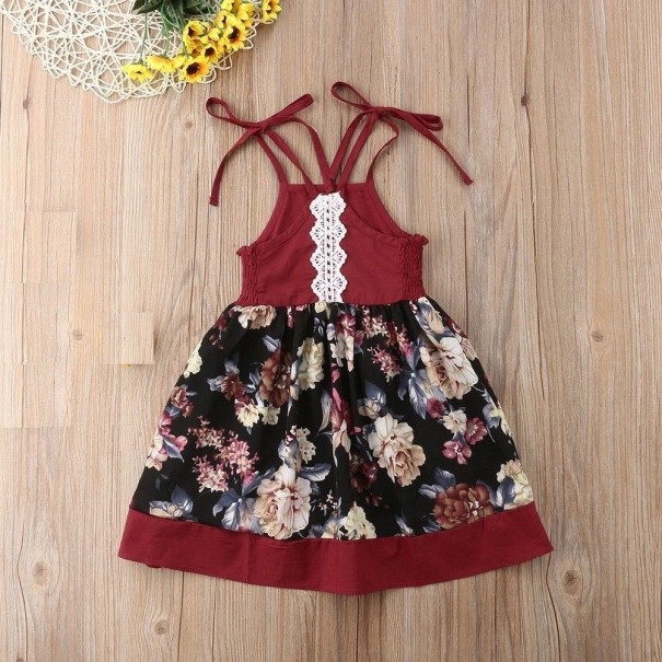 Dievčenské šaty s kvetinami N360 5
